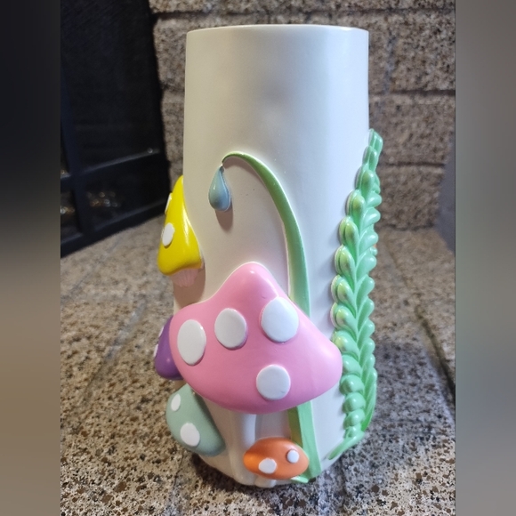 Mushroom Vase Ceramic Electric Pastel Boho Colorful - Picture 15 of 16